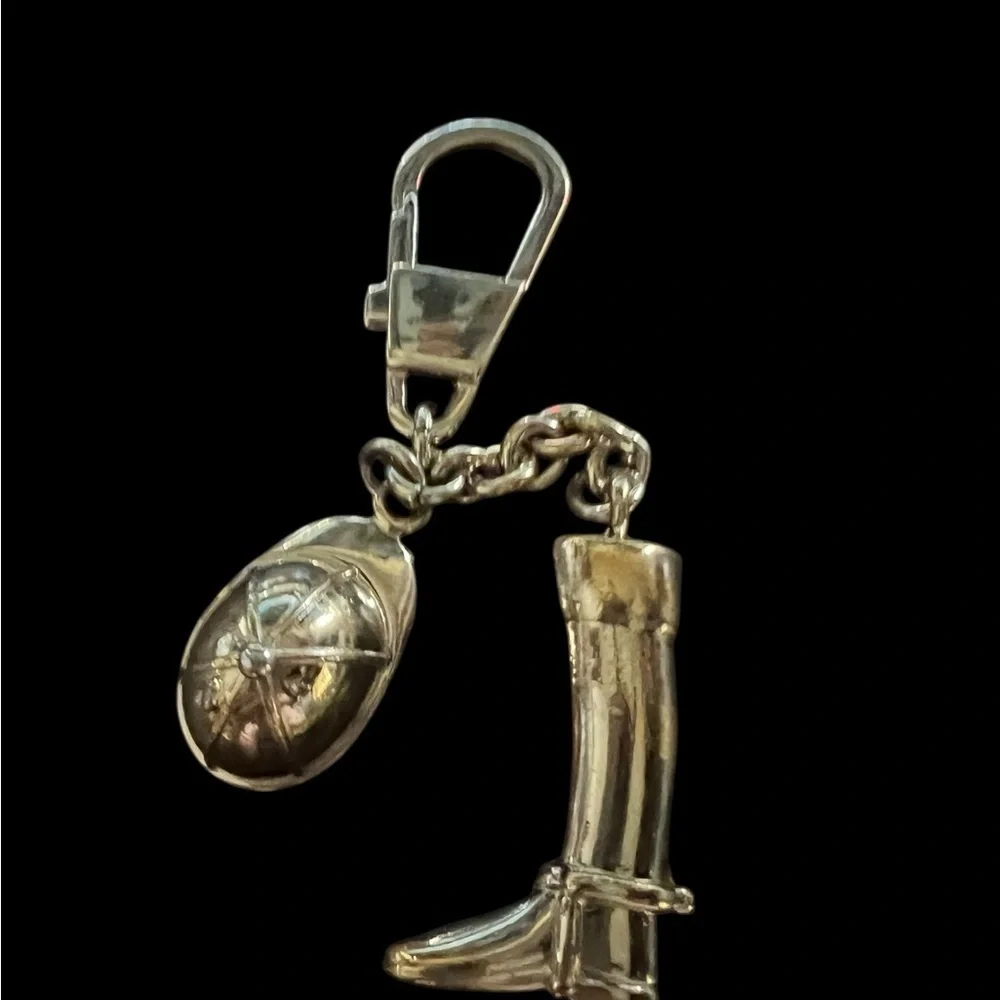 Gucci Silver Equestrian Key Holder or Bag Charm